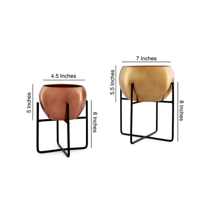 Metal Planters Set of 2