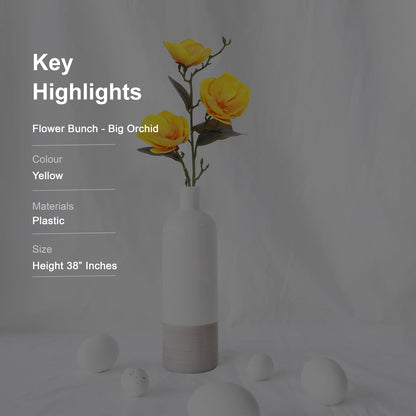 Flower Bunch - Big Orchid Yellow