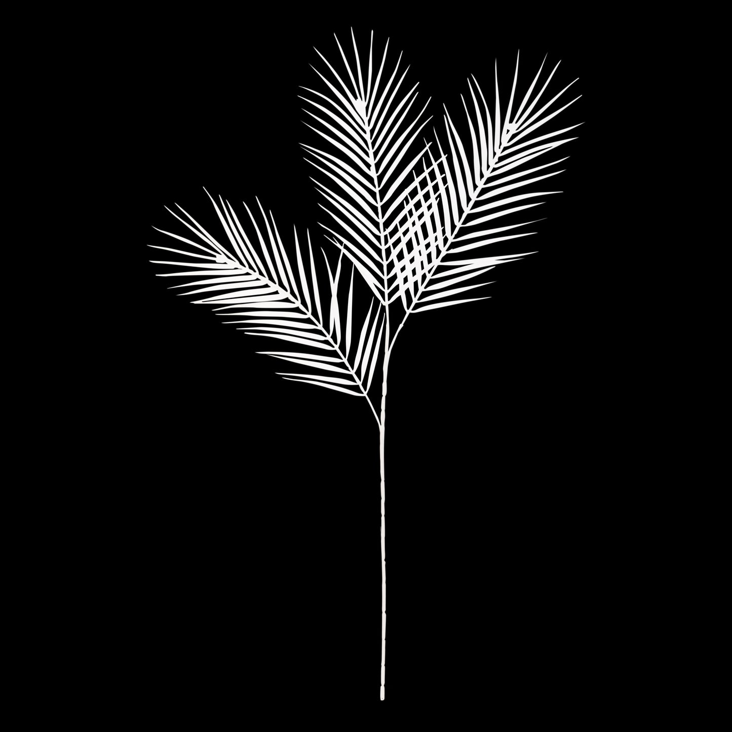 Flower Bunch - Big Fern White Sticks