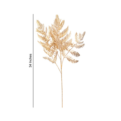 Flower Bunch - Metallic Gold Fern Sticks