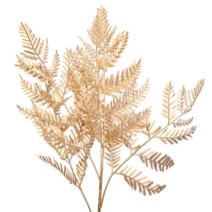 Flower Bunch - Metallic Gold Fern Sticks