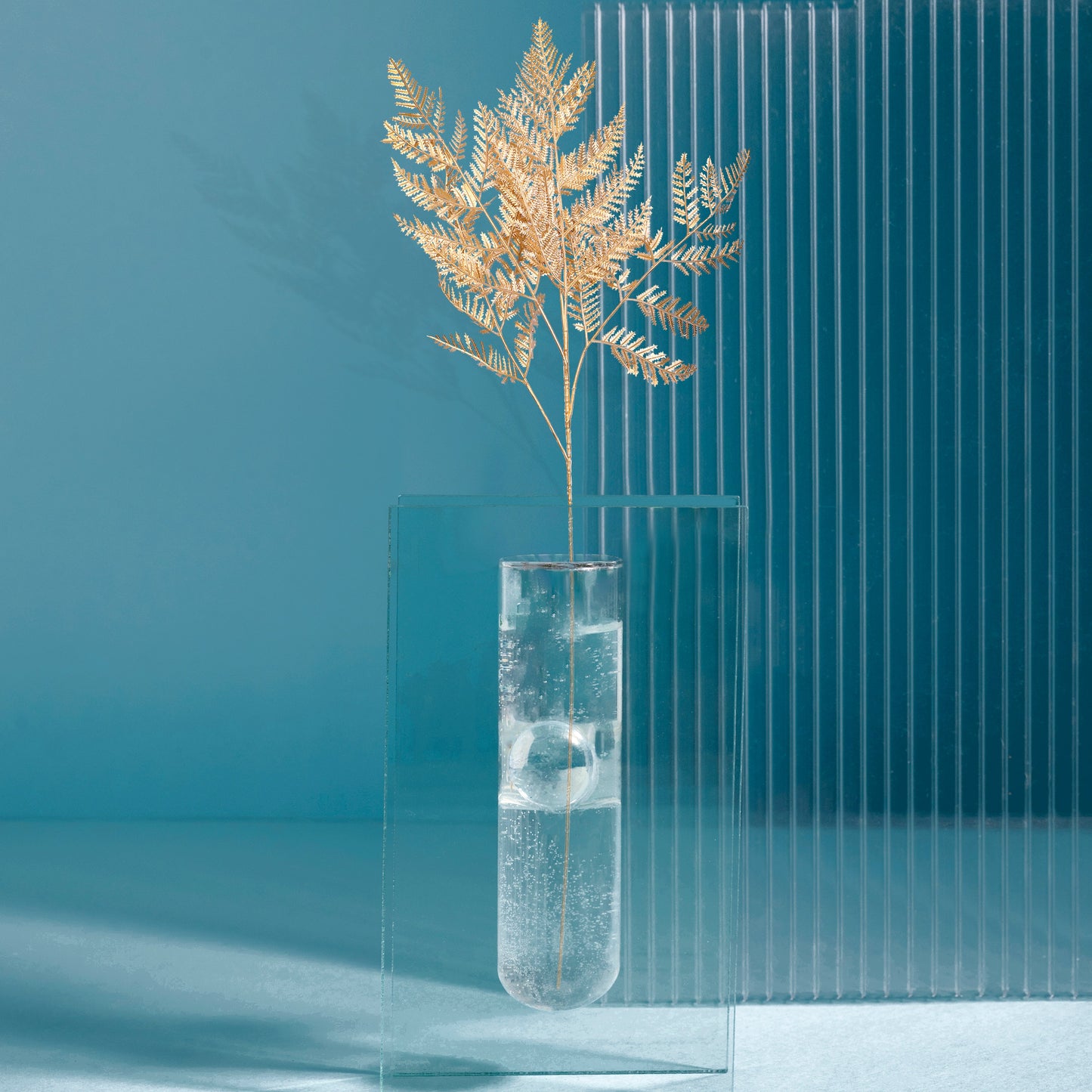 Flower Bunch - Metallic Gold Fern Sticks