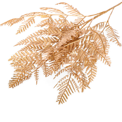 Flower Bunch - Metallic Gold Fern Sticks